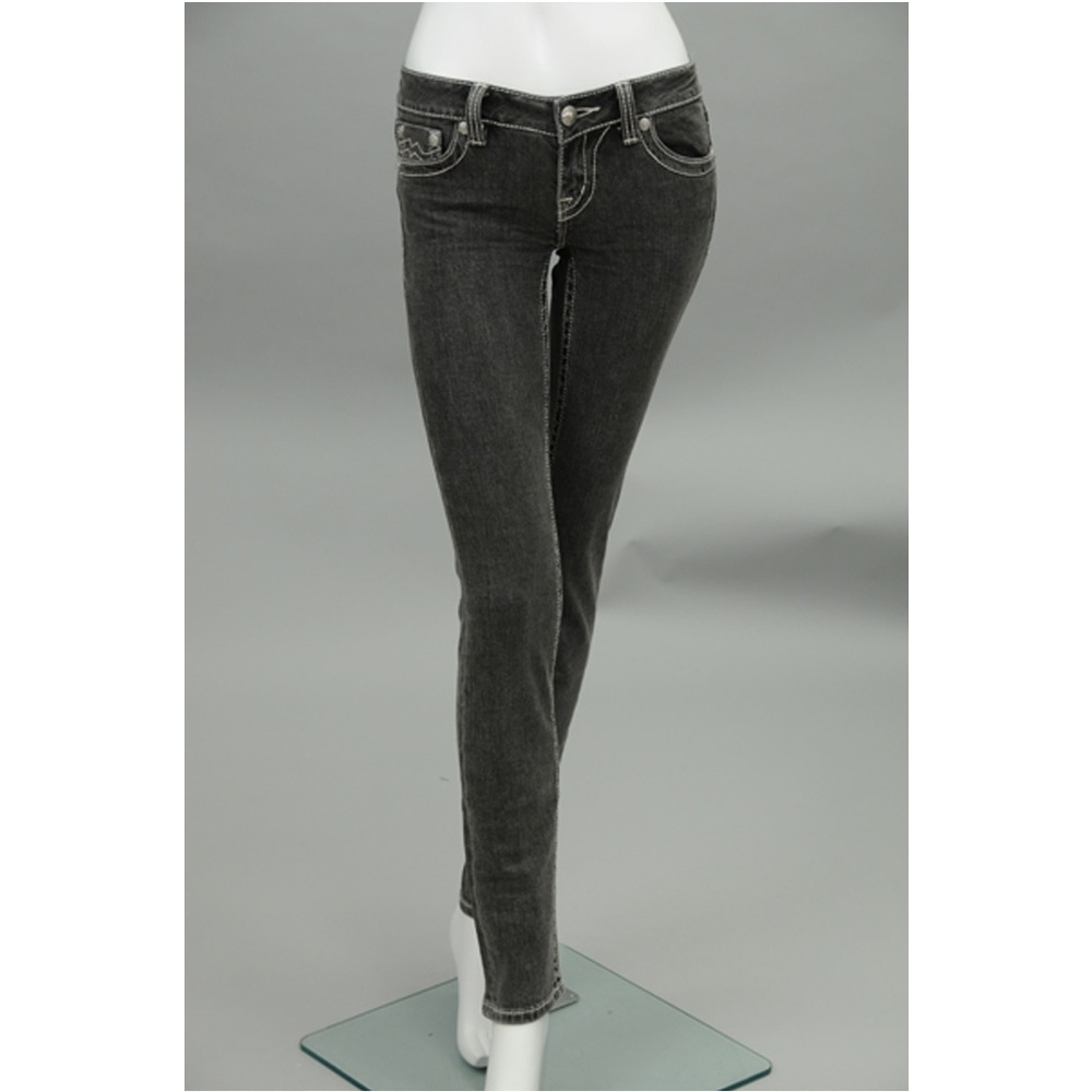 Sunny Skinny Leg Black Jeans (Miss Me)